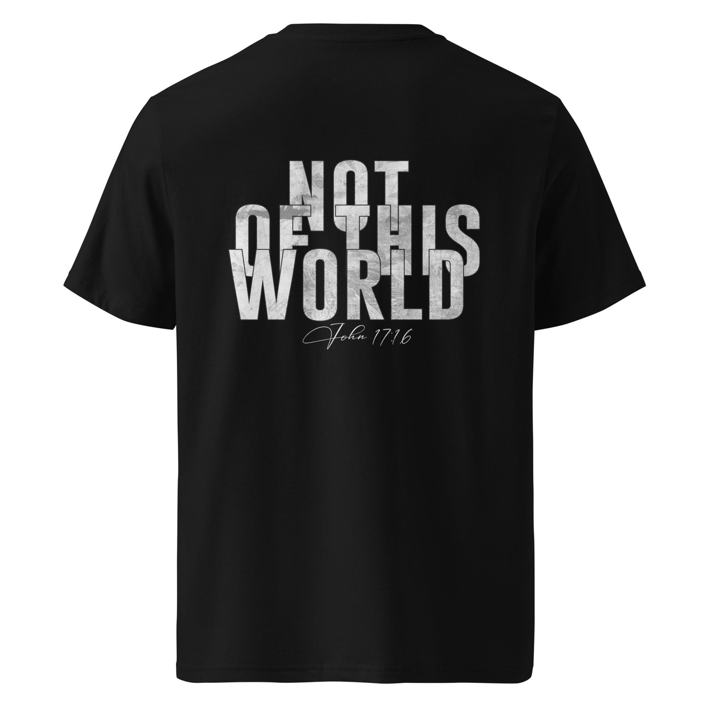 KINGDOM DEPT. - NOT OF THIS WORLD T-Shirt in Black Back by Holy King Clothing