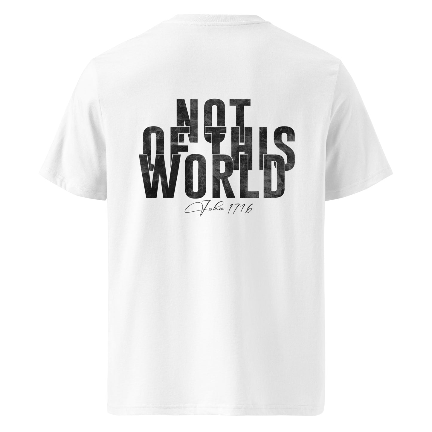 KINGDOM DEPT. - NOT OF THIS WORLD T-Shirt in White Back by Holy King Clothing