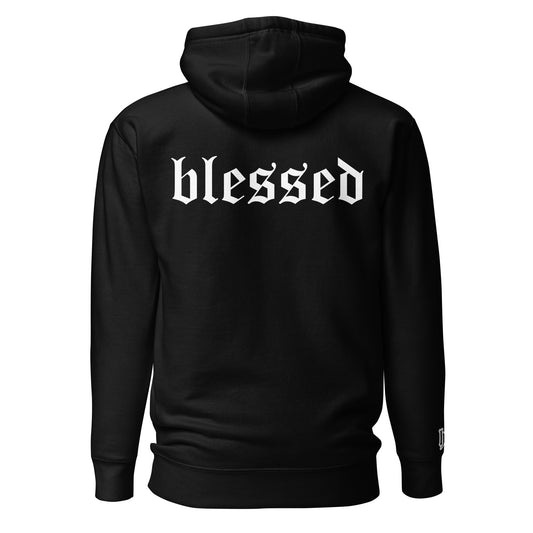Blessed Holy King Clothing Hoodie, Colour Black – Christian Street Wear Clothing Back
