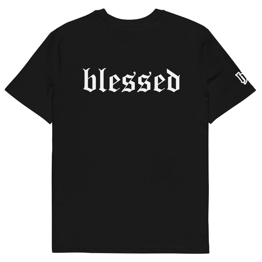 Blessed Holy King Clothing T-Shirt, Colour Black – Christian Street Wear Clothing Back