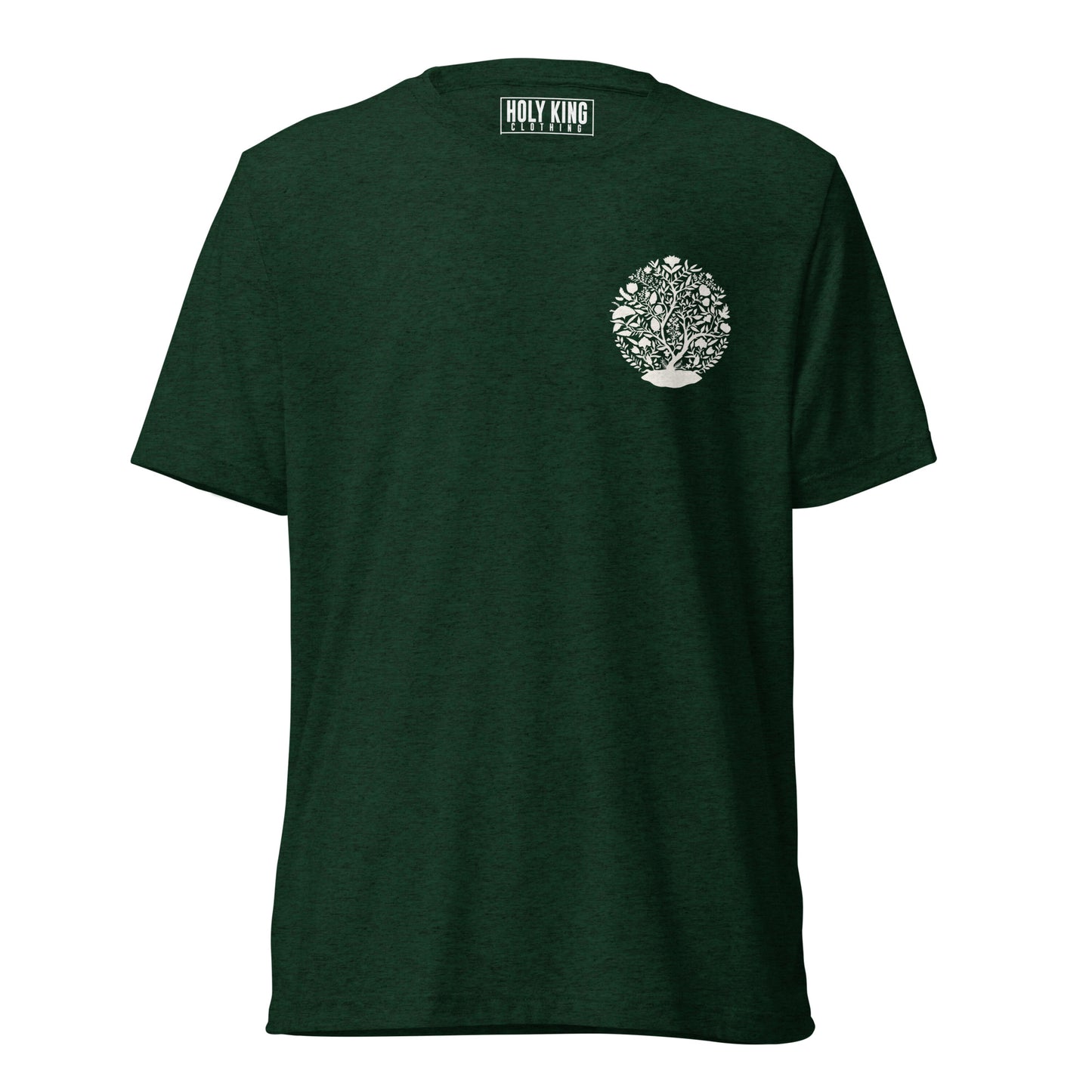 Eden Restored T-shirt in Emerald Green Front by Holy King Clothing