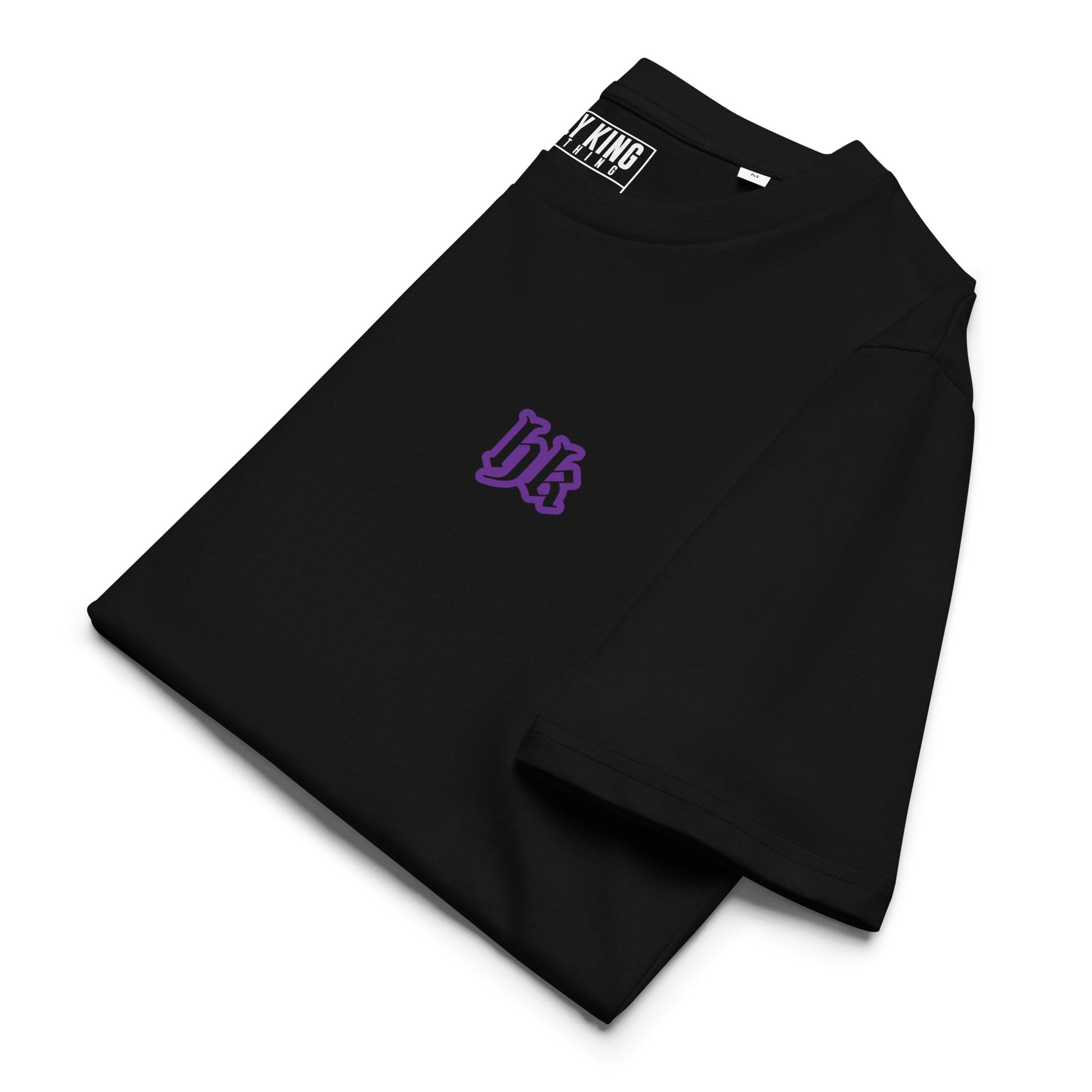 GLORY TO GLORY TO GOD Purple T-shirt Front Close Up by Holy King Clothing