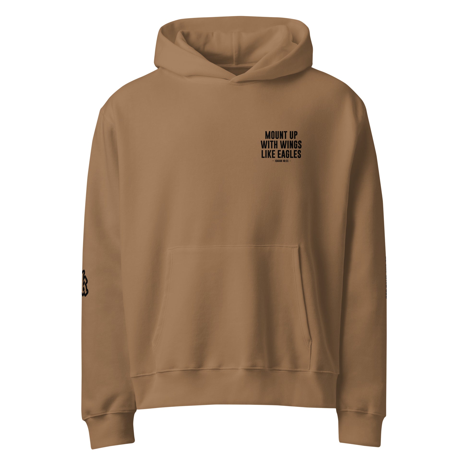 Soar - Mount up like Eagles Hoodie, Front by Holy King Clothing. Christian Street Wear Clothing Brand