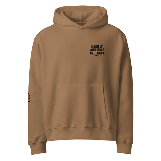 Soar - Mount up like Eagles Hoodie, Front by Holy King Clothing. Christian Street Wear Clothing Brand