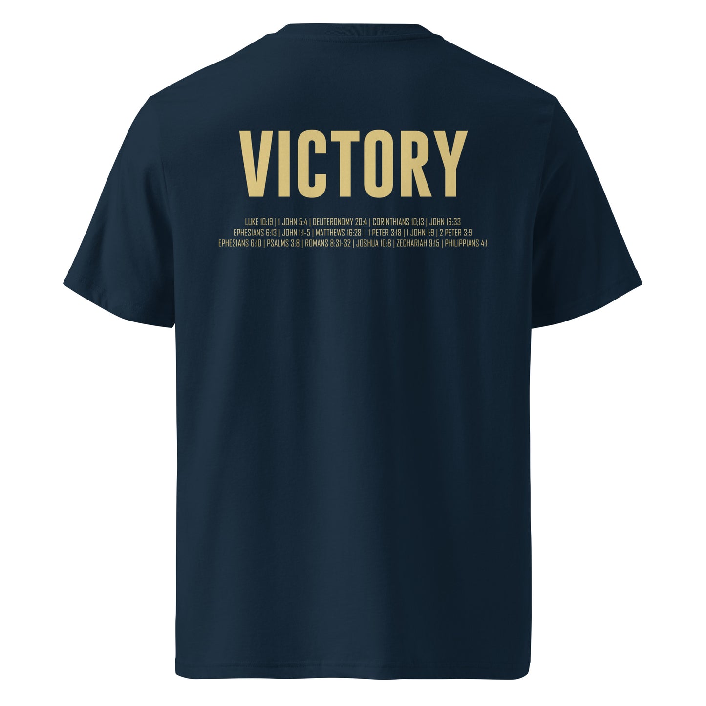 Victory T-shirt Back in Blue by Holy King Clothing