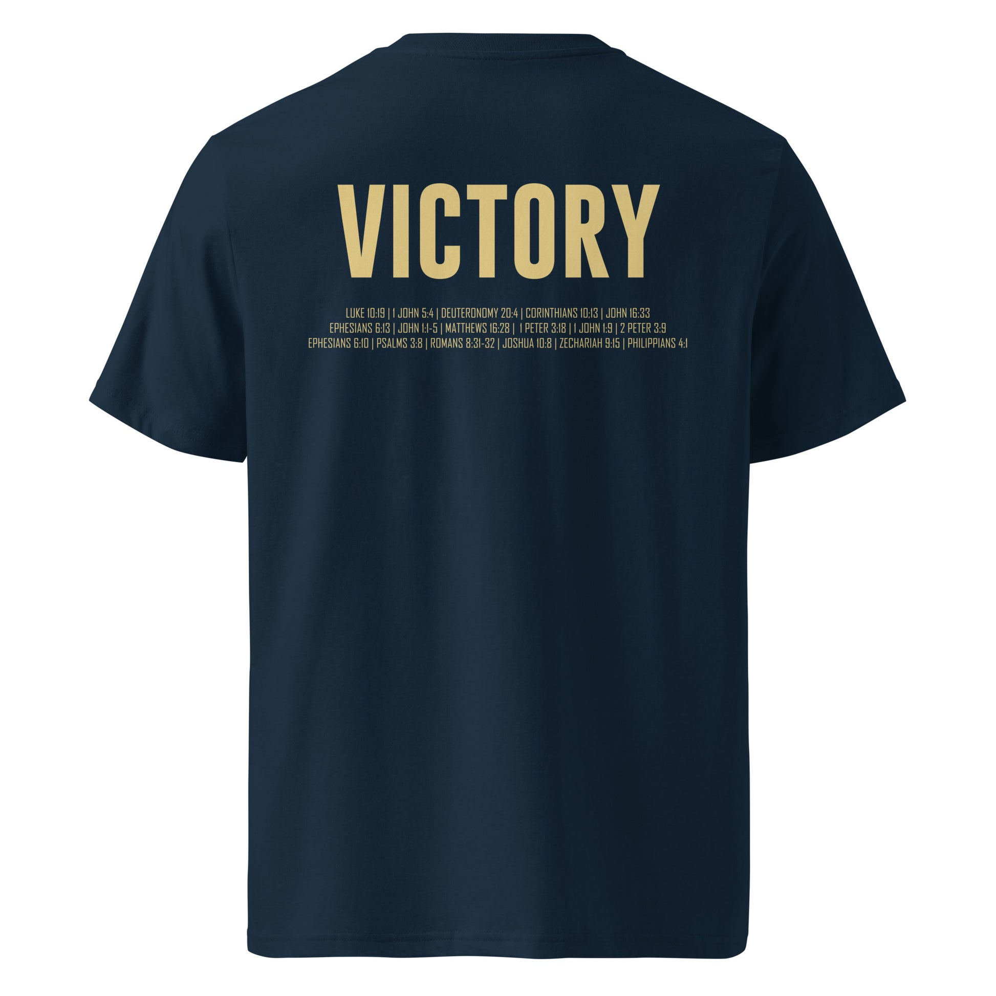 Victory T-shirt Back in Blue by Holy King Clothing